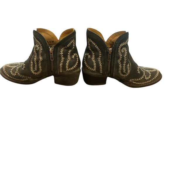 Sterling‎ River Embroidered Ankle Boots - Grey and Cream Women’s Size 5 - Picture 3 of 8